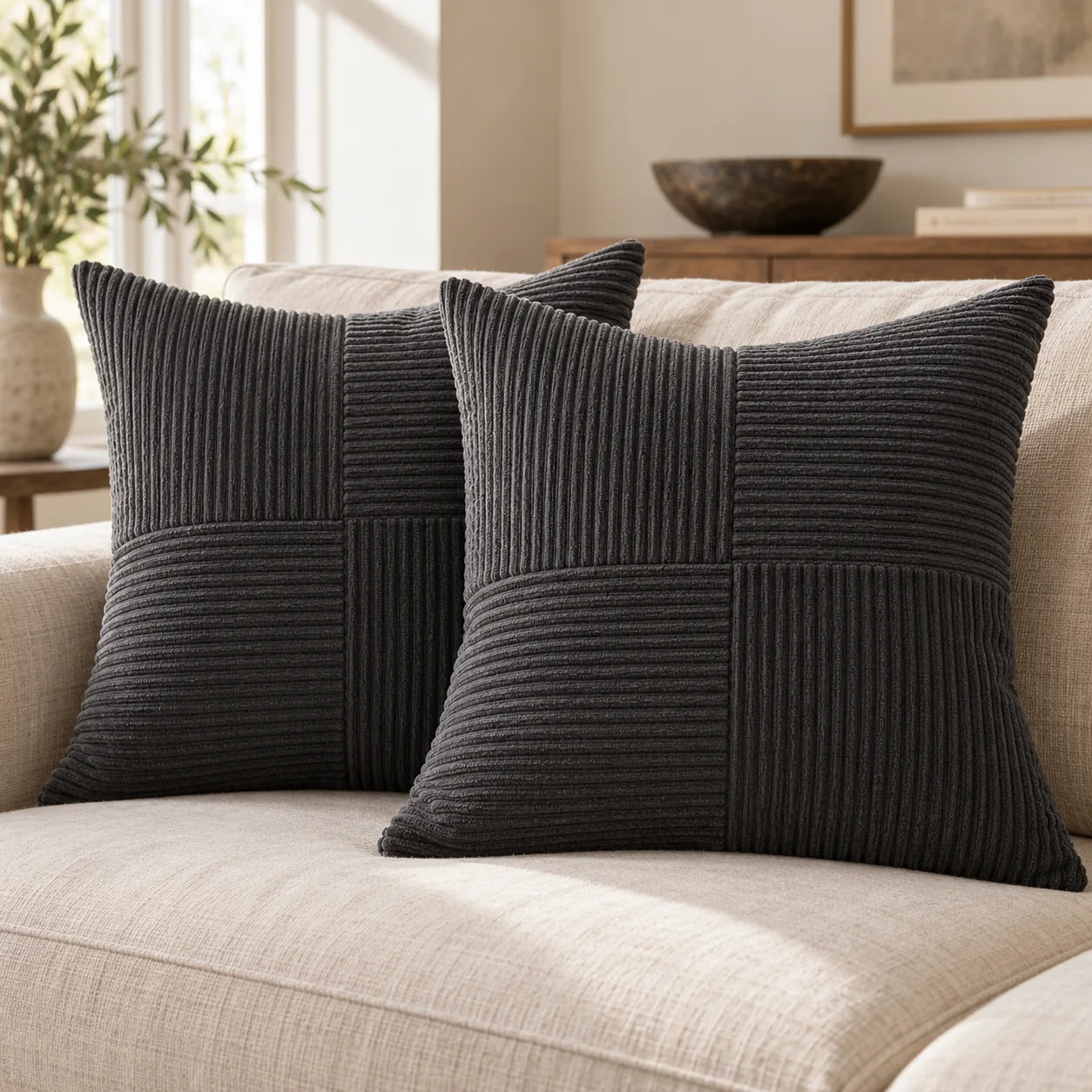 Decorative throw pillows